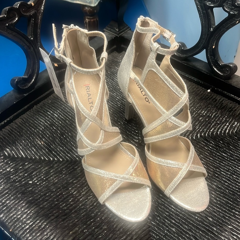 Silver & Gold Rialto womens heel size 8.5